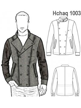 CHAQUETA CRUZADA HOMBRE, MODELO ENTALLAD