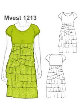 VESTIDO VUELOS EVASE