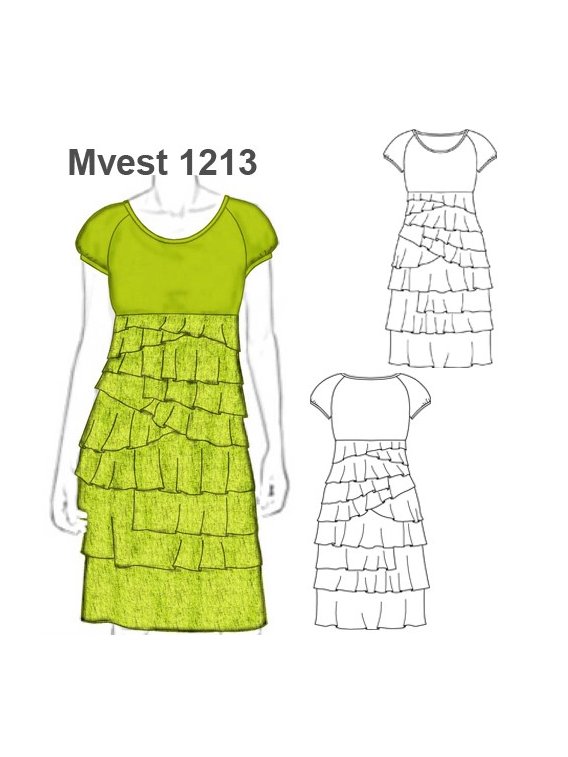 VESTIDO VUELOS EVASE