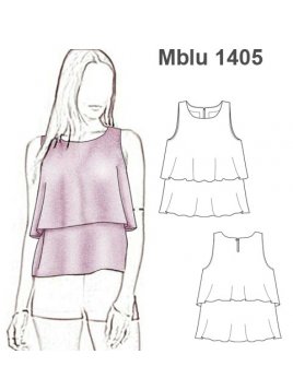 BLUSA EVASE DOS CAPAS MUJER
