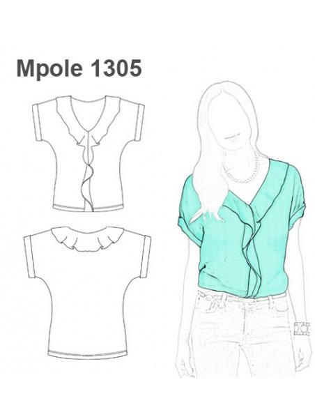 POLERA MANGA KIMONO VUELOS