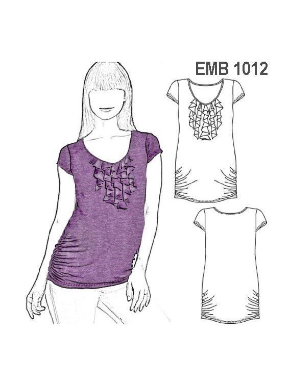 POLERA VUELOS MATERNAL, VUELOS EN ESCOTE