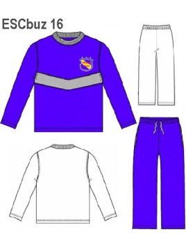 BUZO CORTE EN "V" UNISEX, CORTE DELANTER