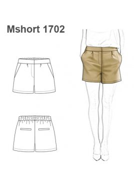 SHORT PINZADO FORMAL MUJER