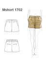 SHORT PINZADO FORMAL MUJER