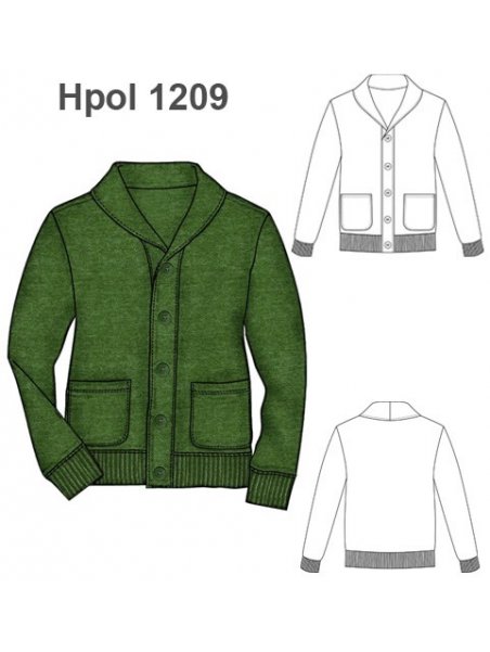 POLERON SMOKING HOMBRE 1209