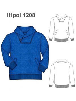 POLERON CUELLO CRUZADO NIÑO 1208