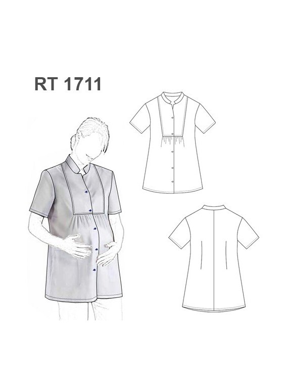 BLUSA TRABAJO MATERNAL RT 1711