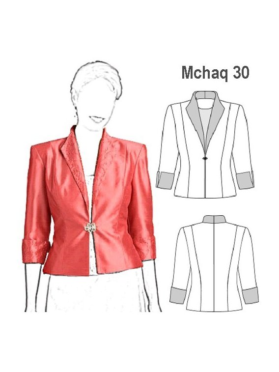 CHAQUETA FIESTA MUJER, MANGA 3/4.