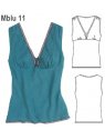 BLUSA ESCOTADA MUJER,