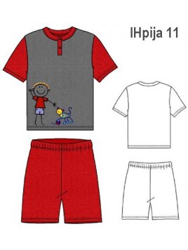 PIJAMA 2 PIEZAS NIÑO 0911