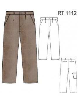 PANTALON BASICO DE TRABAJO RT 1112