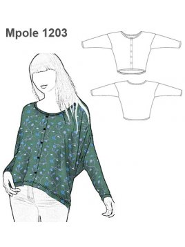 POLERA CON BOTONES MUJER