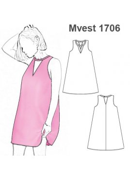 VESTIDO TRAPECIO MUJER