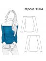 POLERA REMERA BASICA ESCOTE BOTE MUJER