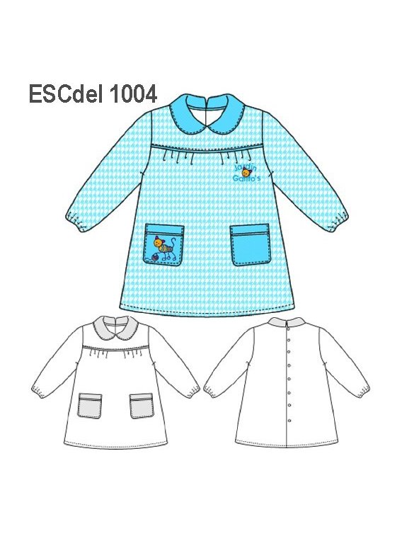 DELANTAL PARVULO ESCOLAR 1004
