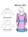 MOLDES VESTIDO EVASE MANGA LARGA RAGLAN