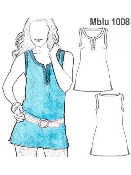 BLUSA SIN MANGAS MUJER, 