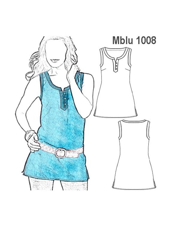 BLUSA SIN MANGAS MUJER, 