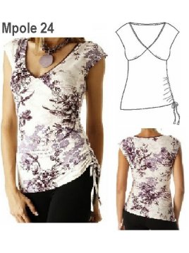 POLERA RECOGIDA MUJER,