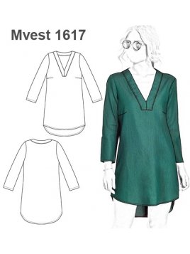 VESTIDO MANGA 3/4 MUJER