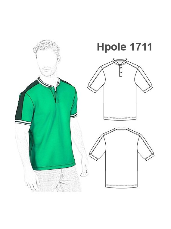 POLERA REMERA BASICA CUELLO BOMBER CORTE