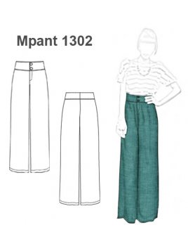 PANTALON PALAZZO MUJER 1302