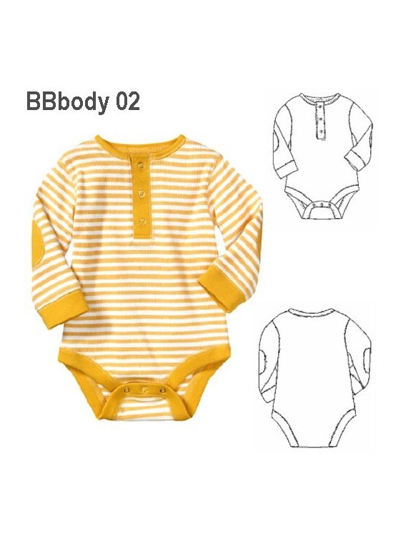 BODY MANGA LARGA BEBE