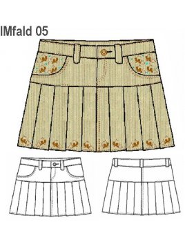 FALDA TABLAS NIÑA 0905