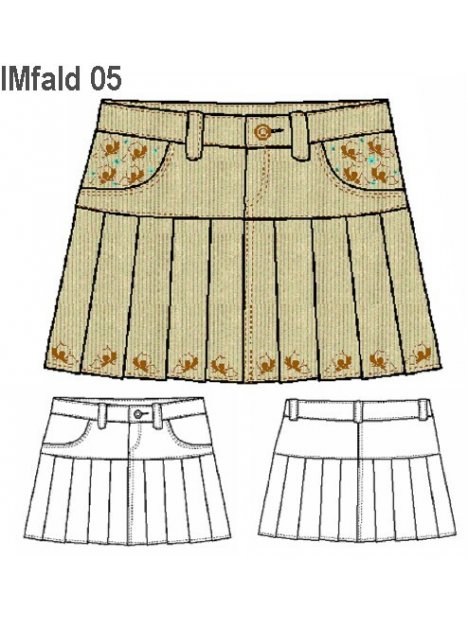 FALDA TABLAS NIÑA 0905