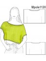 POLERA CUADRADA MUJER, CUELLO BOTE.