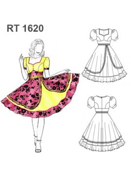 VESTIDO HUASA PLATO RT 1620