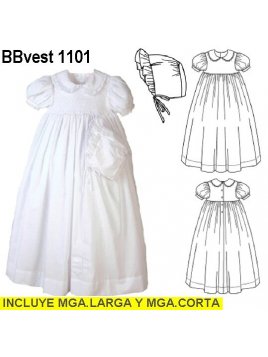 VESTIDO BAUTIZO BEBE