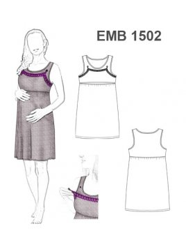 MOLDES PATRONES PIJAMA LACTANCIA