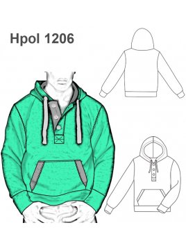 POLERON CANGURO HOMBRE 1206