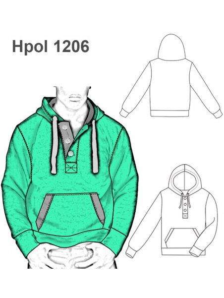 POLERON CANGURO HOMBRE 1206