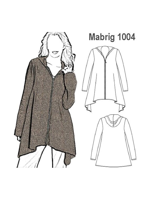 ABRIGO TAPADO ASIMETRICO MUJER 1004