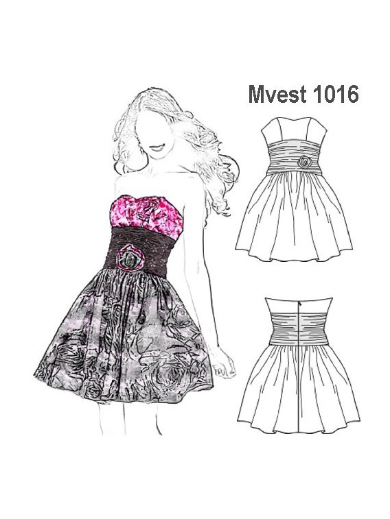VESTIDO CINTURA AJUSTADA MUJER.