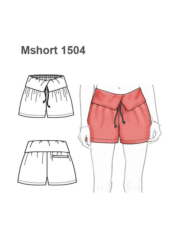 SHORT PRETINA ANCHA MUJER