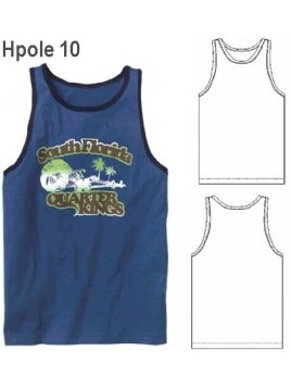 POLERA SIN MANGAS HOMBRE, SISAS Y CUELLO