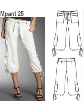 PANTALON CAPRI MUJER 0925