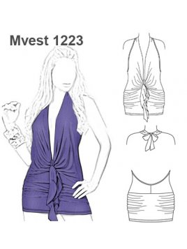 VESTIDO DRAPEADO CINTURA