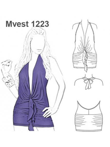 VESTIDO DRAPEADO CINTURA