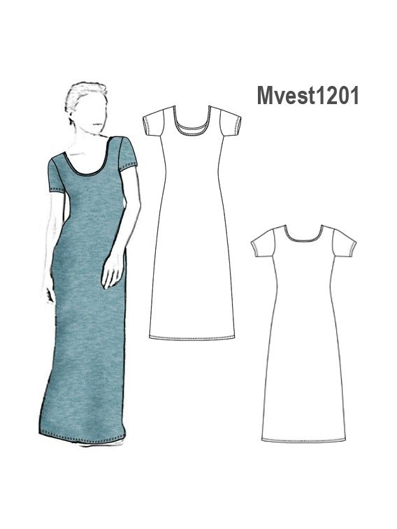 VESTIDO DE PUNTO MANGA CORTA.