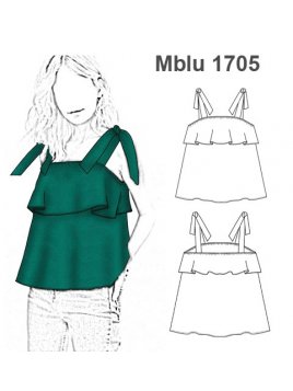 BLUSA VOLADOS MUJER