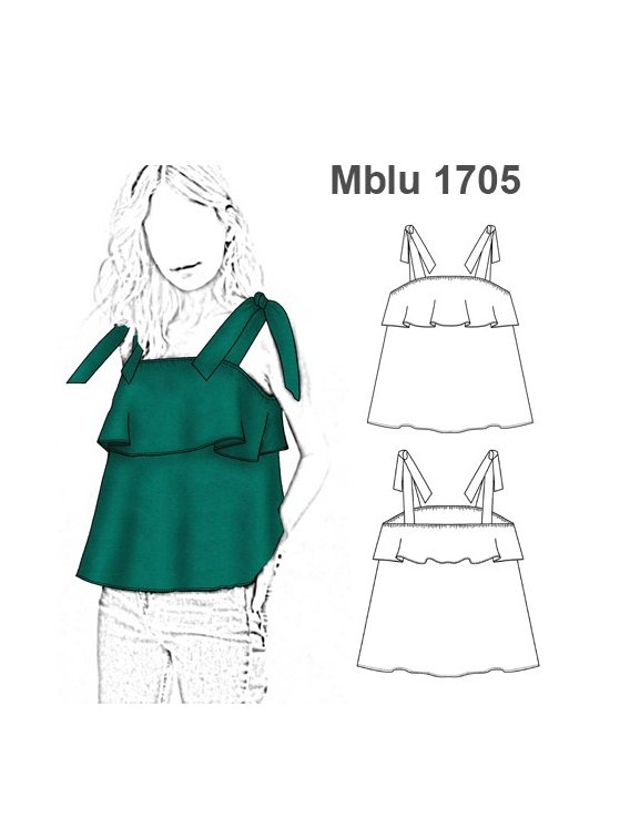BLUSA VOLADOS MUJER