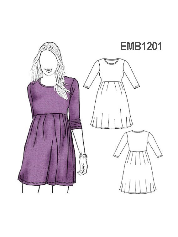 VESTIDO MATERNAL TELA DE PUNTO