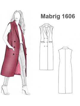 PATRONES DE ABRIGO MUJER SIN MANGAS