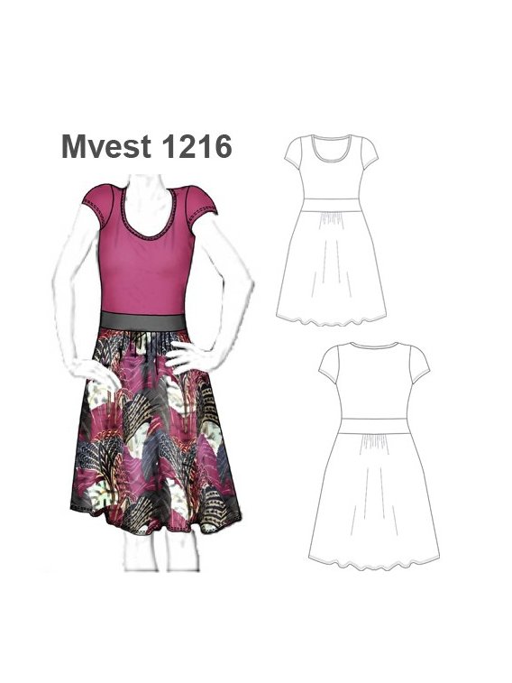VESTIDO CORTE CINTURA