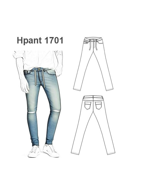 PANTALON JEANS HOMBRE 1701